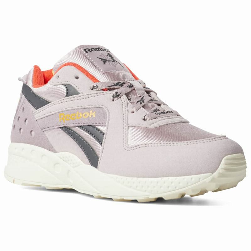 Tenisi Reebok Pyro Dama Gri/Gri/Rosii Romania SX8400AV